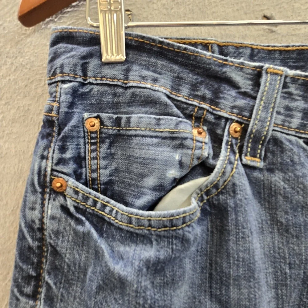 Levi's 514 Men Jeans 31X32 Blue Denim‎ Straight Fit 29